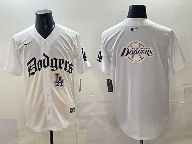Men 2025 Los Angeles Dodgers Blank White 7th generations Joint Name Nike MLB Jersey style 022->los angeles dodgers->MLB Jersey